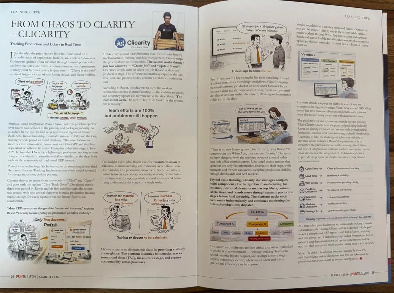 Print Bulletin Learning Curve feature, From Chaos to Clarity